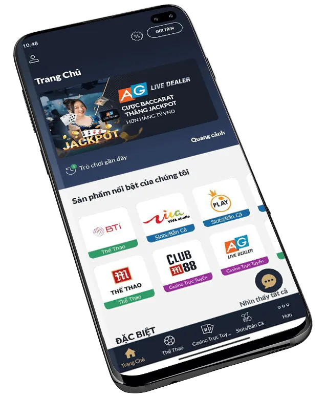 Giao diện ứng dụng mu9 app trên điện thoại di động